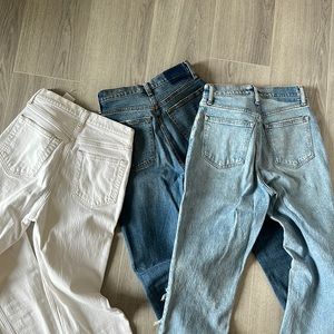 3 pairs of Abercrombie Jeans